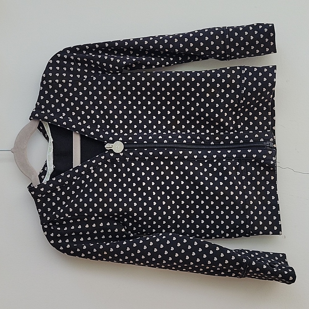 Peekaboo beans girls 4t zip sweater with thumb holes.